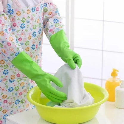 Long Waterproof Rubber Cleaning Gloves
